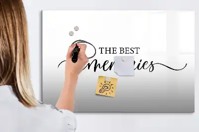Mágneses törölhető tábla emlékek felirattal