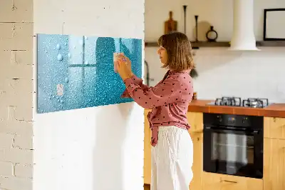 Mágneses törölhető tábla vízcseppek mintával