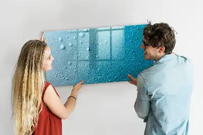 Mágneses törölhető tábla vízcseppek mintával