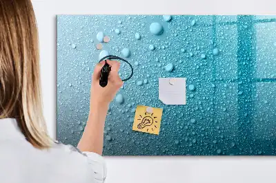 Mágneses törölhető tábla vízcseppek mintával