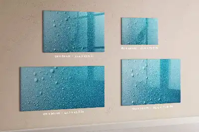 Mágneses törölhető tábla vízcseppek mintával