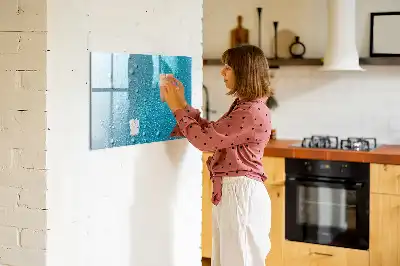 Mágneses törölhető tábla vízcseppek mintával