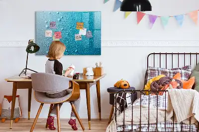 Mágneses törölhető tábla vízcseppek mintával