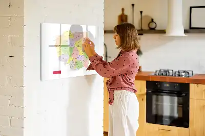 Lengyelország térképe mágneses tábla filctollal