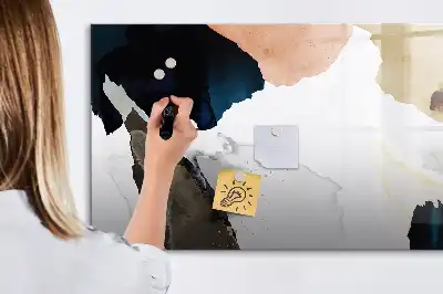 Mágneses tábla filctollal Foltok absztrakciója mintával