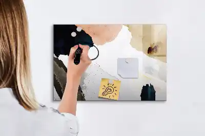Mágneses tábla filctollal Foltok absztrakciója mintával