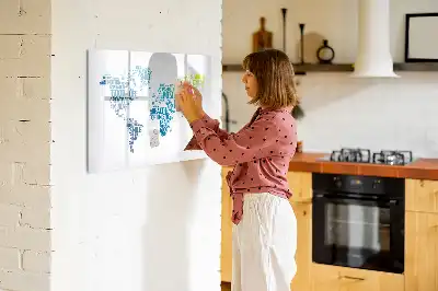 Mágneses törölhető tábla kedves szavak térképe mintával