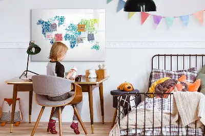 Mágneses törölhető tábla kedves szavak térképe mintával