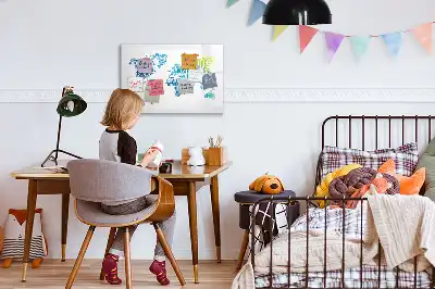 Mágneses törölhető tábla kedves szavak térképe mintával