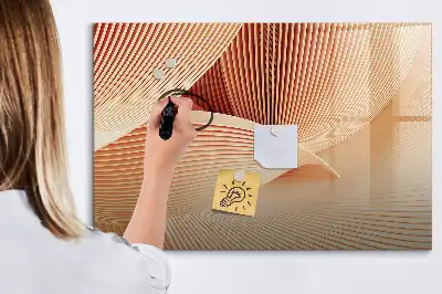 Mágneses törölhető tábla hullám absztrakció mintával