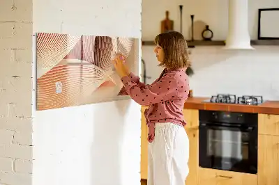 Mágneses törölhető tábla hullám absztrakció mintával