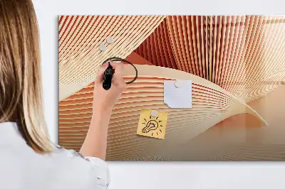Mágneses törölhető tábla hullám absztrakció mintával