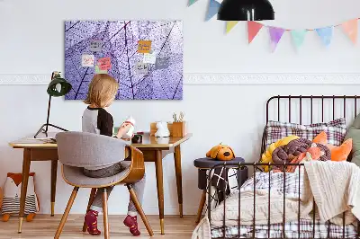 Mágneses tábla filctollal A természet levelei mintával