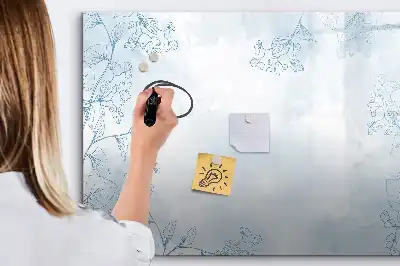 Növényvázlat mágneses tábla filctollal