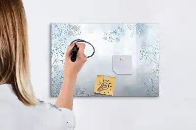 Növényvázlat mágneses tábla filctollal