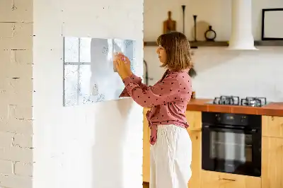 Növényvázlat mágneses tábla filctollal