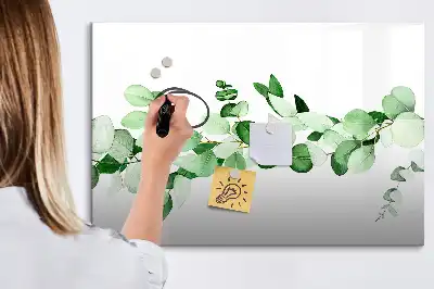 Mágneses törölhető tábla növényi ágak mintával