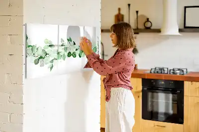 Mágneses törölhető tábla növényi ágak mintával