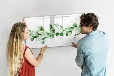 Mágneses törölhető tábla növényi ágak mintával