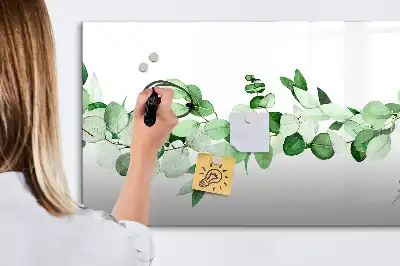 Mágneses törölhető tábla növényi ágak mintával