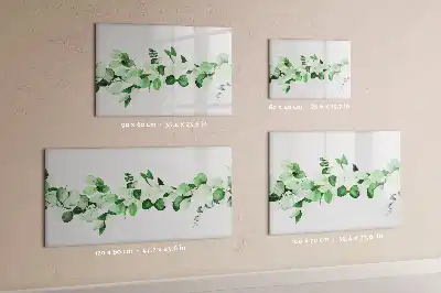 Mágneses törölhető tábla növényi ágak mintával