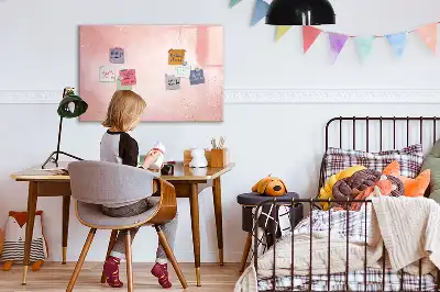 Mágneses törölhető tábla rózsaszín márvány mintával