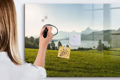 Mágneses törölhető tábla hegyek és mezők mintával