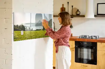 Mágneses törölhető tábla hegyek és mezők mintával