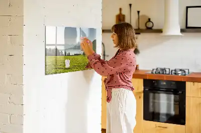 Mágneses törölhető tábla hegyek és mezők mintával