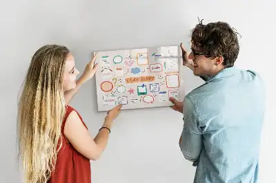 Mágneses törölhető tábla színes jövőkép kivitelben