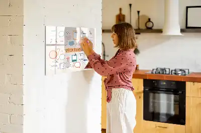 Mágneses törölhető tábla színes jövőkép kivitelben