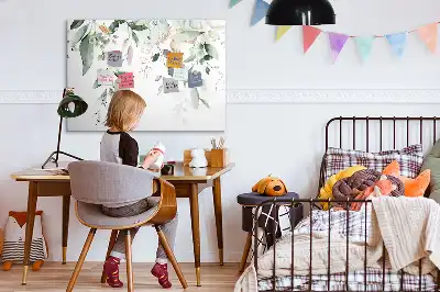 Mágneses törölhető tábla növényi levelek mintával