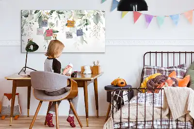 Mágneses törölhető tábla növényi levelek mintával