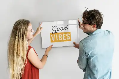 Mágneses törölhető tábla inspiráló mondatos kivitelben