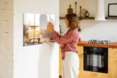 Mágneses törölhető tábla autós nyaralás mintával