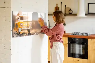 Mágneses törölhető tábla autós nyaralás mintával