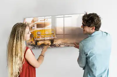 Mágneses törölhető tábla autós nyaralás mintával