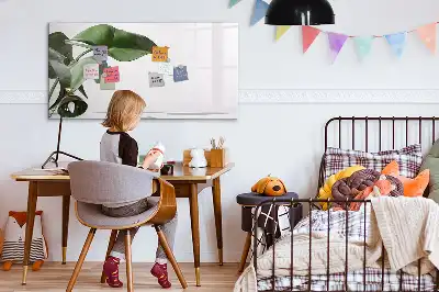 Mágneses törölhető tábla absztrakt levelek mintával