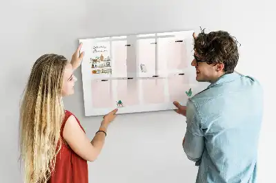 Mágneses törölhető tábla heti tervező kivitelben