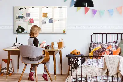 Mágneses törölhető tábla heti tervező kivitelben