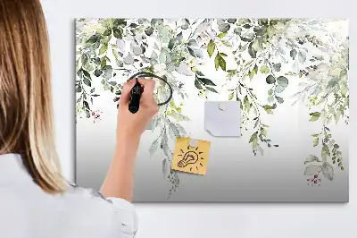 Mágneses törölhető tábla Virágzó természet mintával