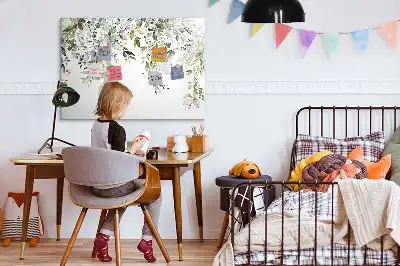 Mágneses törölhető tábla Virágzó természet mintával