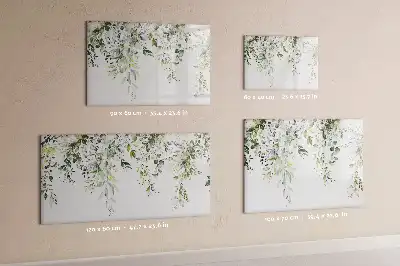 Mágneses törölhető tábla Virágzó természet mintával