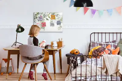 Mágneses törölhető tábla Virágzó természet mintával