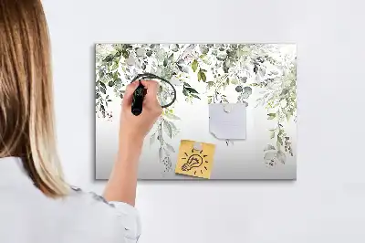 Mágneses törölhető tábla Virágzó természet mintával