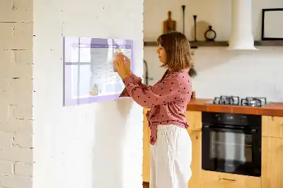 Mágneses törölhető tábla rózsaszín éves tervező