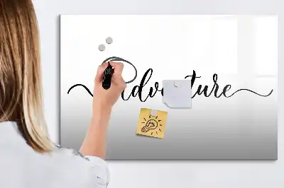 Mágneses tábla filctollal kaland felirattal