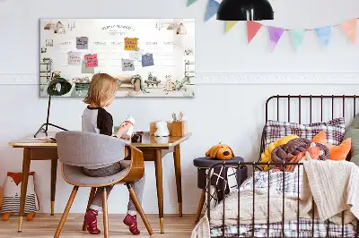 Mágneses törölhető tábla aranyos tervező mintával
