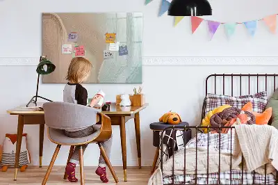 Mágneses tábla filctollal hullám absztrakció mintával