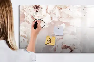 Mágneses tábla filctollal Pünkösdi rózsák mintával